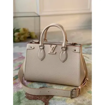 LV M57681 Louis Vuitton Grenelle Tote PM M57680 Quartz White