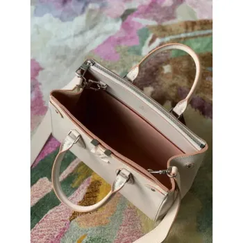 LV M57681 Louis Vuitton Grenelle Tote PM M57680 Quartz White