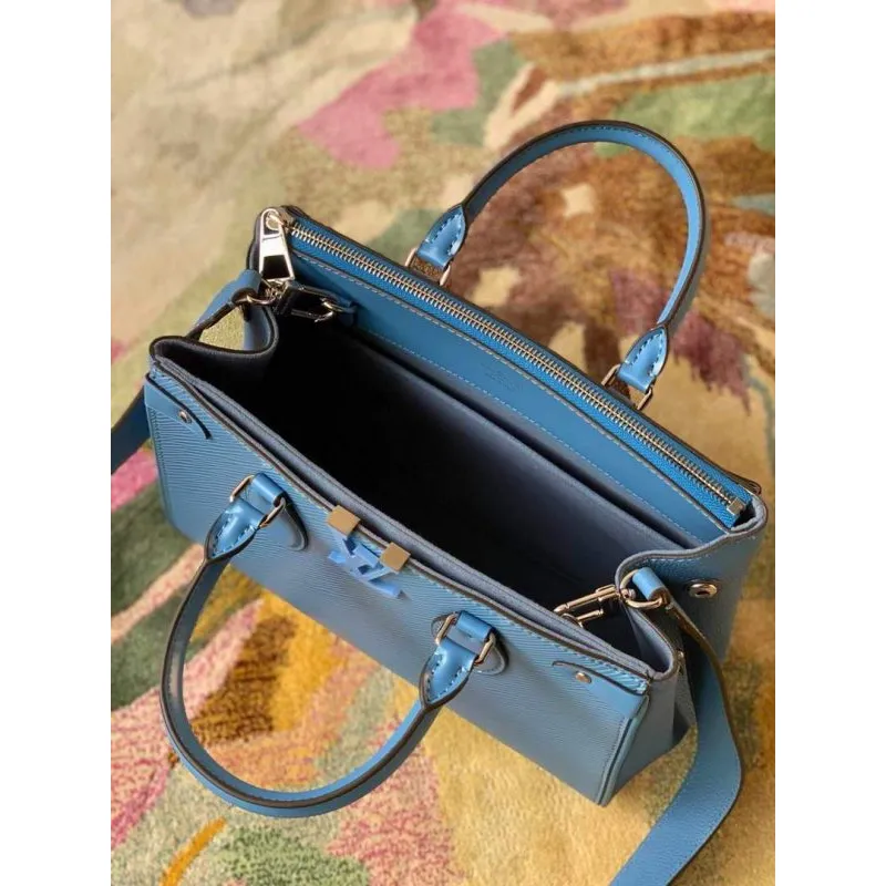 LV M57681 Louis Vuitton Grenelle Tote PM M57680 Blue