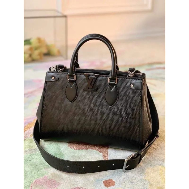 LV M57680 Louis Vuitton Grenelle Tote PM M57681 Black