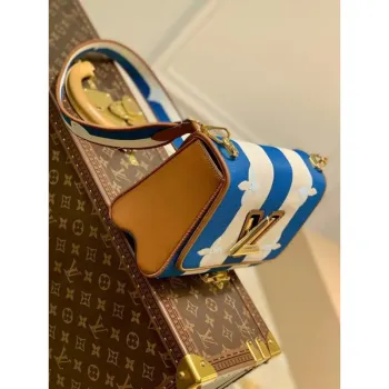 LV M57659 Louis Vuitton M57722 twist MM Other Leathers Shoulder Bag Blue