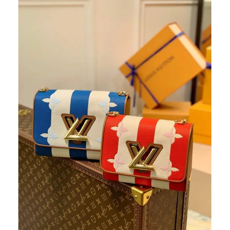 LV M57659 Louis Vuitton M57722 twist MM Other Leathers Shoulder Bag Blue