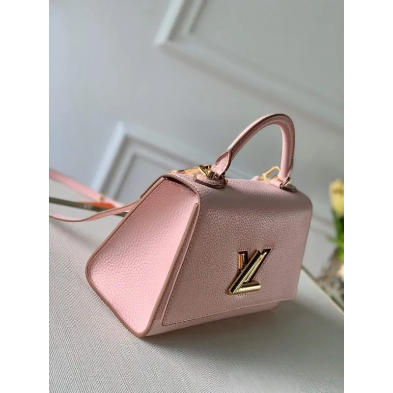LV M57214 Louis Vuitton Twist One Handle PM Bag M57897 Greige