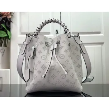 LV M58483 Louis Vuitton Muria Mahina Bucket Bag Snow White