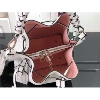 LV M58483 Louis Vuitton Muria Mahina Bucket Bag Snow White