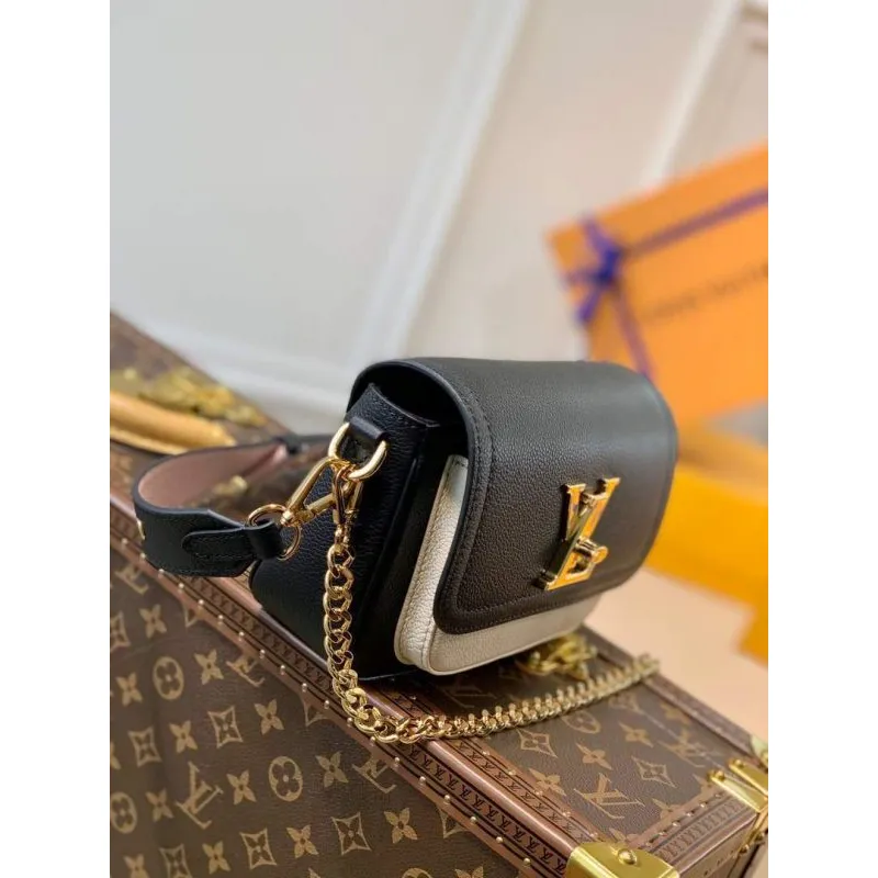 LV M58557 Louis Vuitton Lockme Tender Bag M58555 M58554 Black