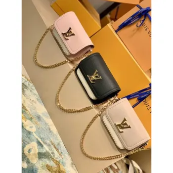 LV M58557 Louis Vuitton Lockme Tender Bag M58555 M58554 Black