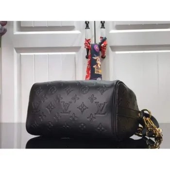 LV M58631 Louis Vuitton Speedy Bandouliere 22 Bag Black