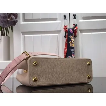 LV N98387 Louis Vuitton Capucines BB Handbag Gray Pink