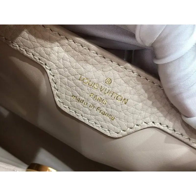 LV N98387 Louis Vuitton Capucines BB Handbag Gray Pink