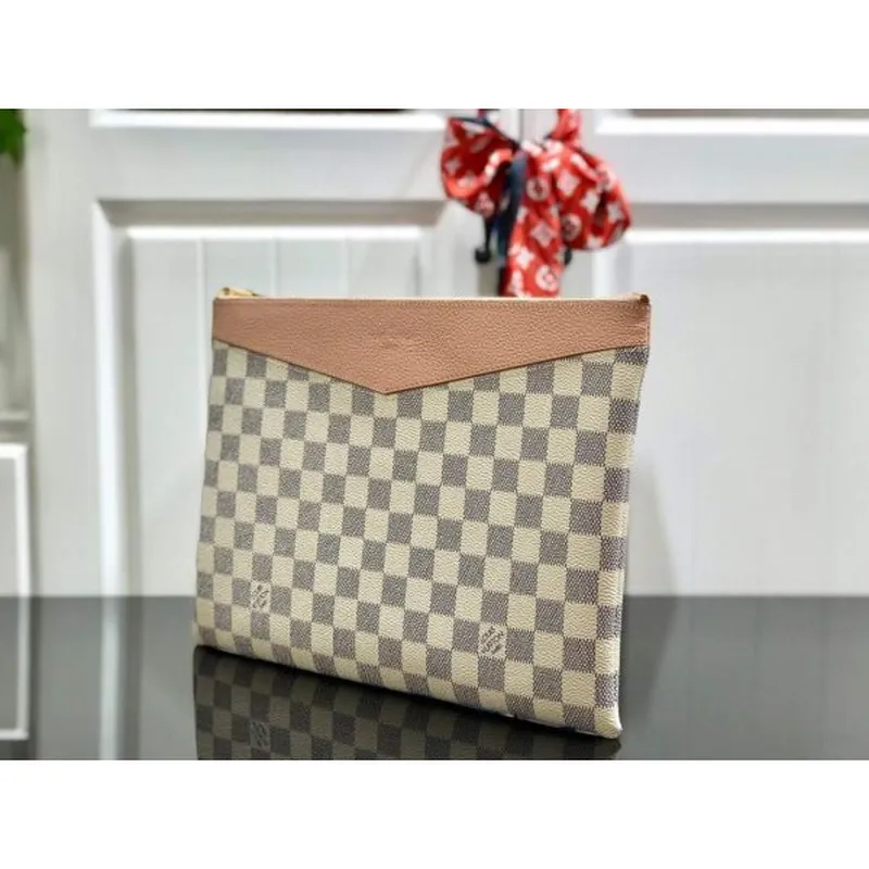 LV N60260 Louis Vuitton Daily Pouch Damier Azur Canvas N60261 Bag