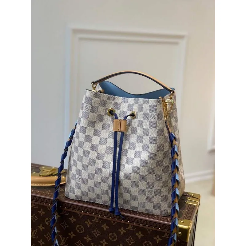LV N50042 Louis Vuitton NéONOé MM Bucket Bag Blue
