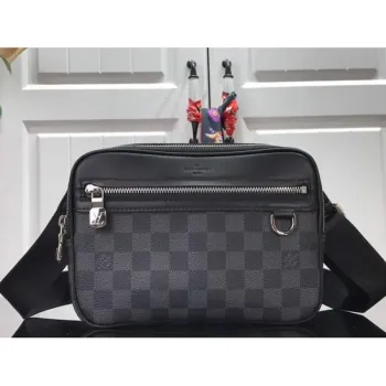 LV N50018 Louis Vuitton Scott Messenger Shoulder Bag Black