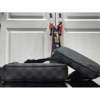 LV N50018 Louis Vuitton Scott Messenger Shoulder Bag Black