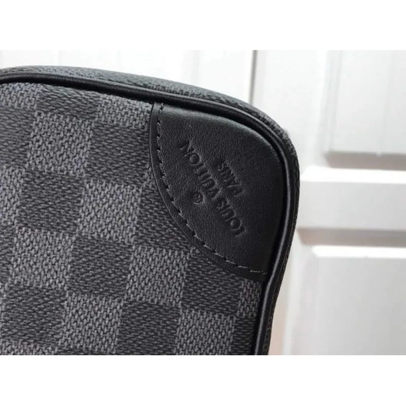 LV N50018 Louis Vuitton Scott Messenger Shoulder Bag Black