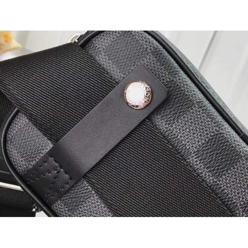 LV N50018 Louis Vuitton Scott Messenger Shoulder Bag Black