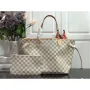 LV N41361 Louis Vuitton Neverfull MM Damier Azur N41605 Bag Beige