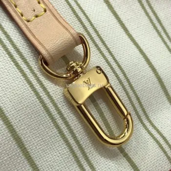 LV N41361 Louis Vuitton Neverfull MM Damier Azur N41605 Bag Beige