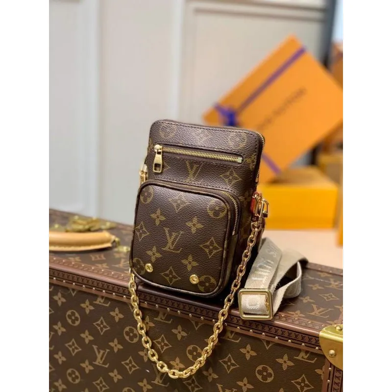 LV M80746 Louis Vuitton Utility Phone Sleeve Monogram Bag