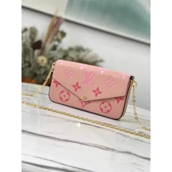 LV M80498 Louis Vuitton Félicie Pochette Bag Pink