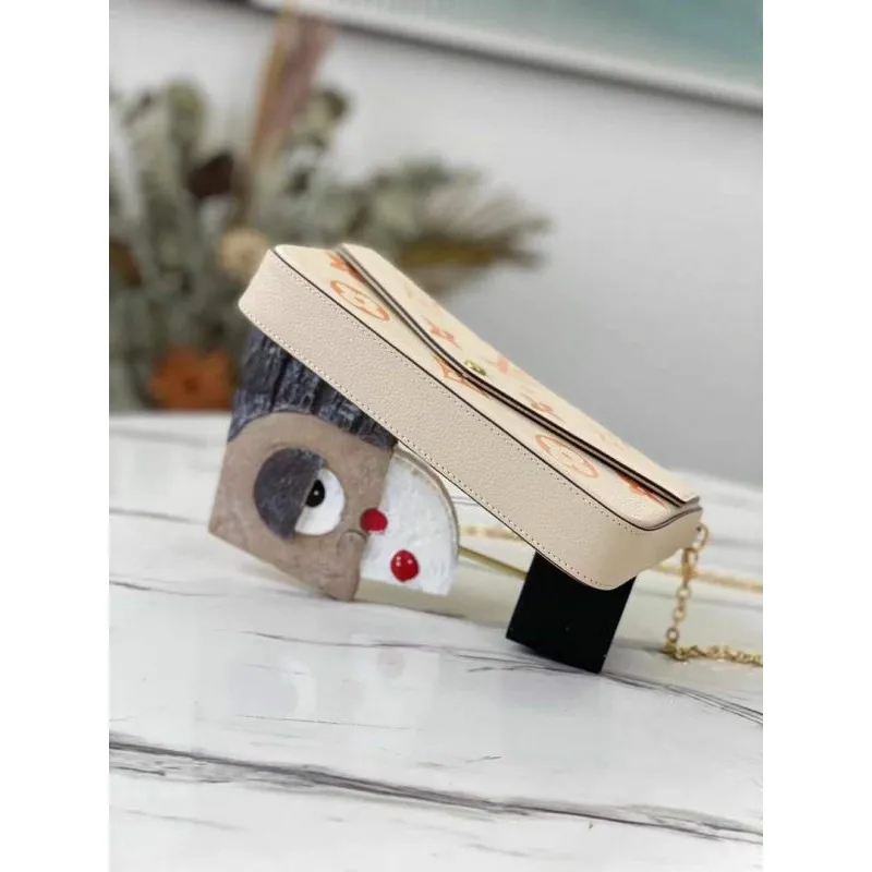 LV M80498 Louis Vuitton Félicie Pochette Bag Cream