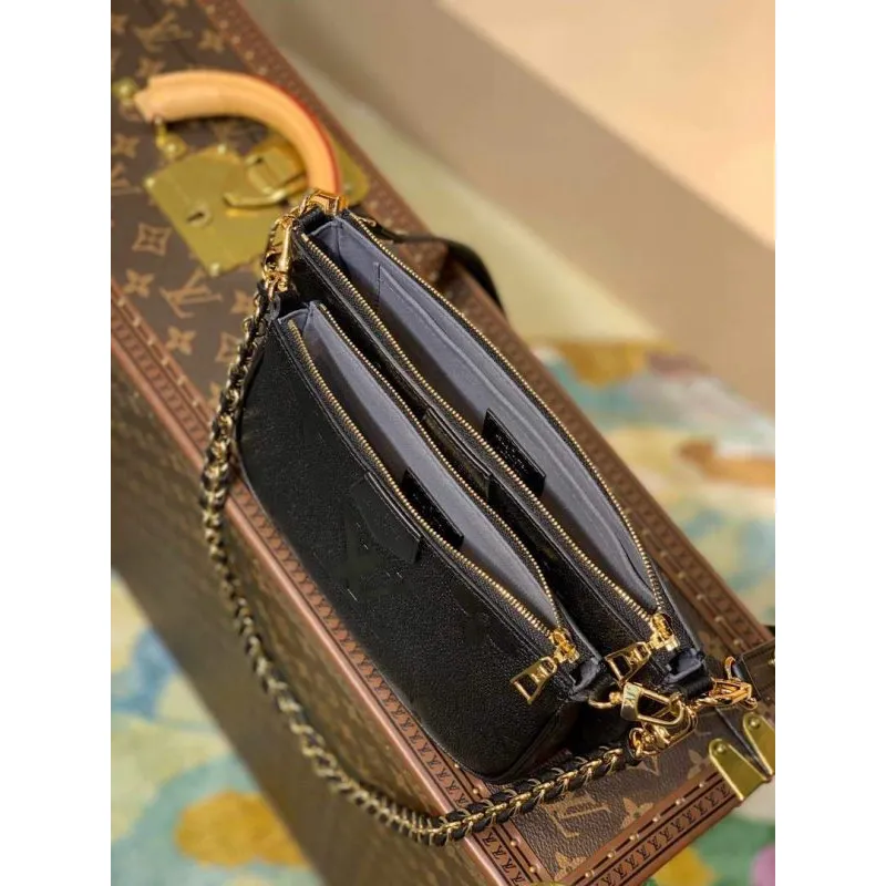 LV M80399 Louis Vuitton M80447 Multi Pochette Accessoires Bag Black