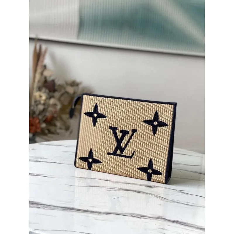 LV M80352 Louis Vuitton M80351  Toiletry Pouch 26 Monogram Canvas Blue