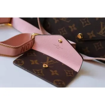 LV M80091 Louis Vuitton Felicie Strap Go Monogram Bag Pink