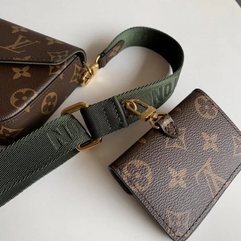 LV M80091 Louis Vuitton Felicie Strap Go Monogram Bag Green
