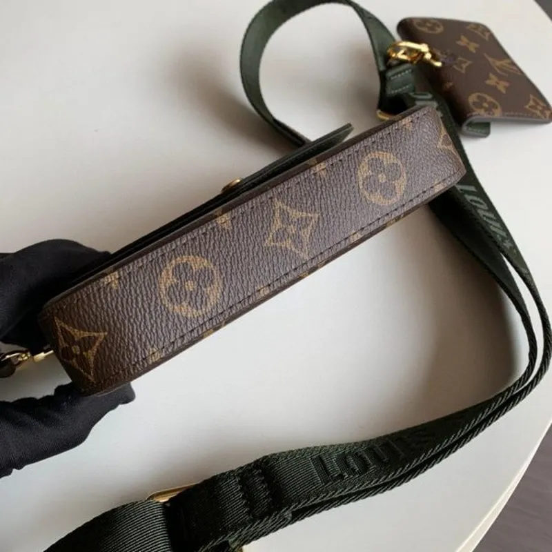 LV M80091 Louis Vuitton Felicie Strap Go Monogram Bag Green