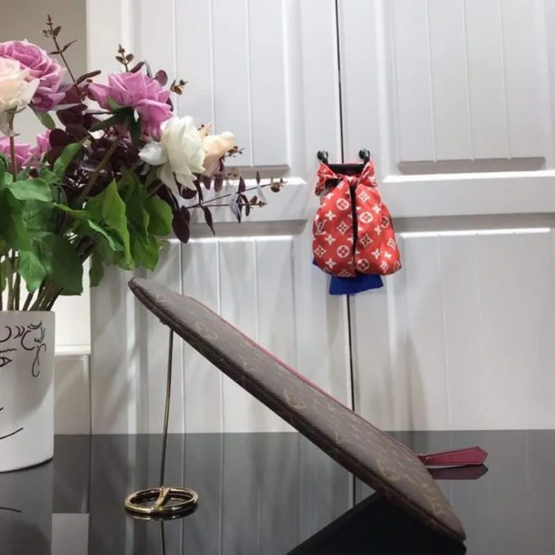 LV M64591 Louis Vuitton Daily Pouch Monogram Canvas Bag M62942 Wine Red