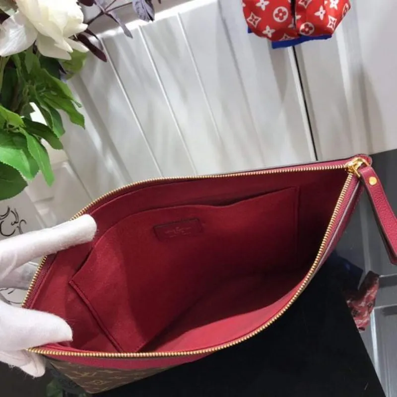 LV M64591 Louis Vuitton Daily Pouch Monogram Canvas Bag M62942 Wine Red