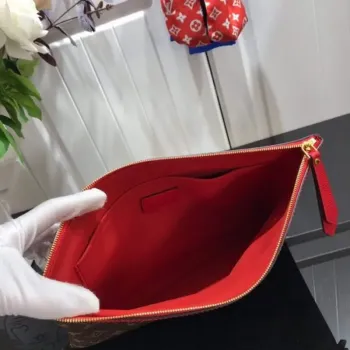 LV M64591 Louis Vuitton Daily Pouch Monogram Canvas Bag M62942 Red