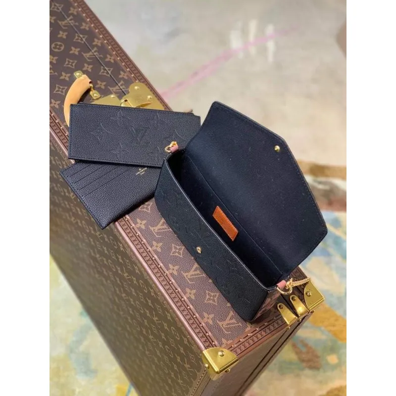 LV M64064 Louis Vuitton Felicie Pochette Monogram Bag M68697 M67856 Black