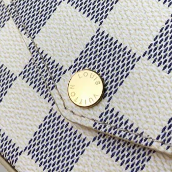 LV M61276 Louis Vuitton Felicie Pochette Bag Damier Azur