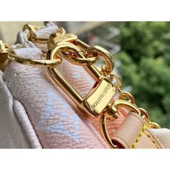 LV M57634 Louis Vuitton M57633 Multi Pochette Accessoires Bag Brume Gray