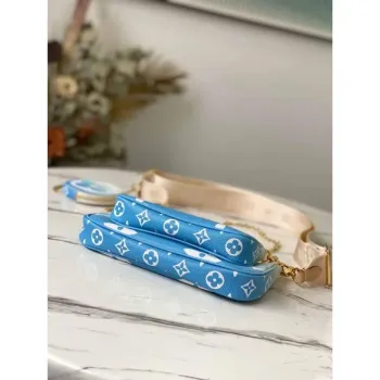LV M57633 Louis Vuitton M57634 Multi Pochette Accessoires Bag Blue