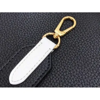 LV M57523 Louis Vuitton Capucines MM Handbag Black Blue