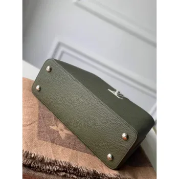 LV M57523 Louis Vuitton Capucines MM Bag Green