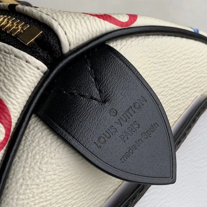 LV M57466 Louis Vuitton GAME ON Speedy Bandouliere 25 Bag White