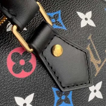LV M57466 Louis Vuitton GAME ON Speedy Bandouliere 25 Bag Black