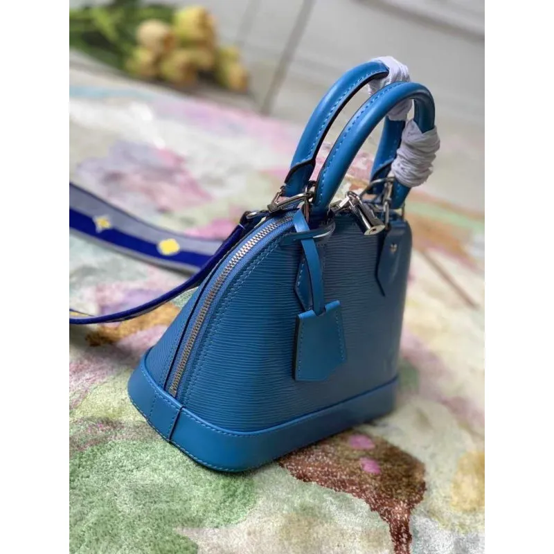 LV M57426 Louis Vuitton Alma BB Handbag Blue