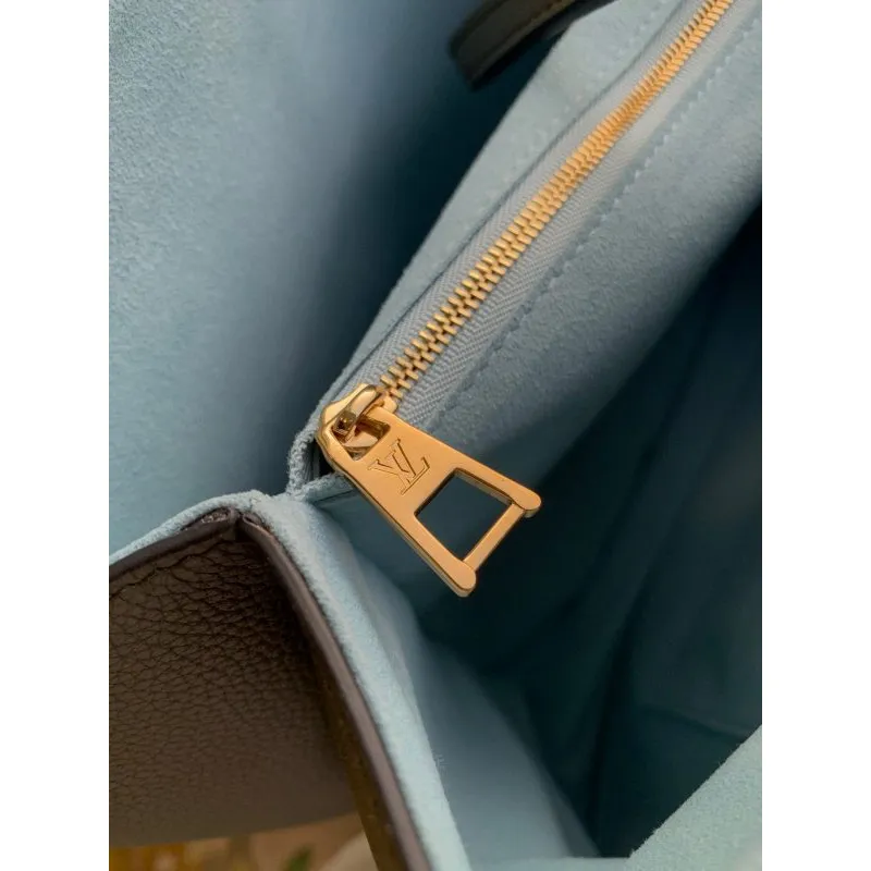 LV M57345 Louis Vuitton M57346 Lockme Shopper M57347 Bag Grained Calf Leather Green