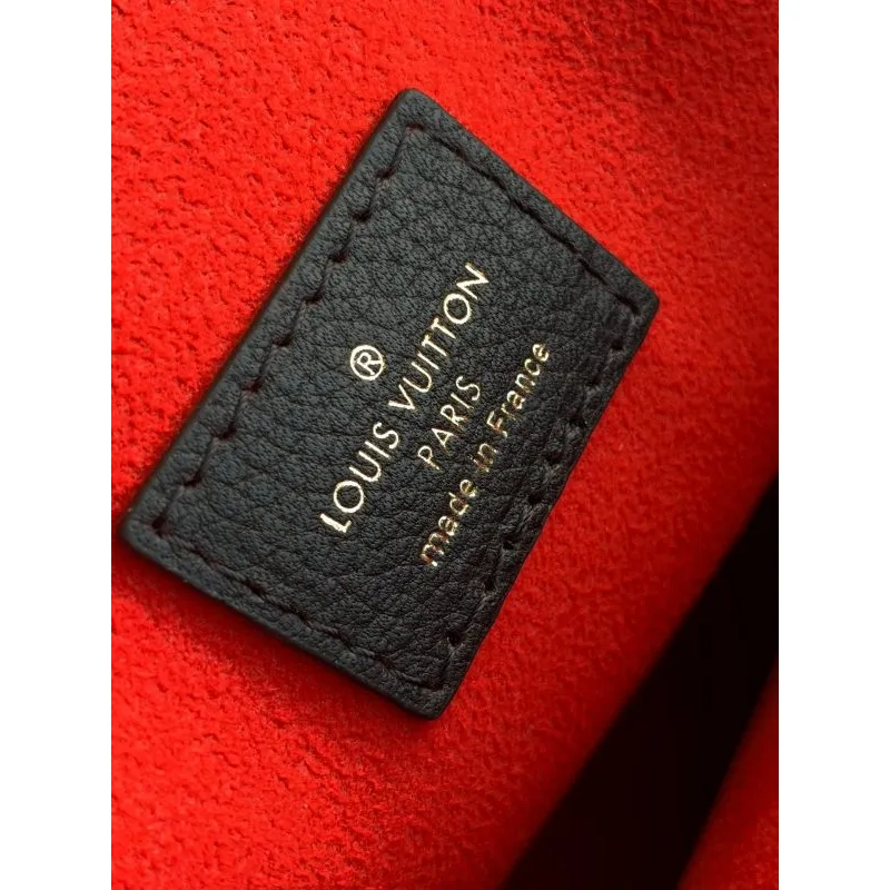 LV M57345 Louis Vuitton M57346 Lockme Shopper M57347 Bag Grained Calf Leather Black