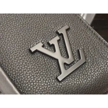 LV M57308 Louis Vuitton Tote Bag Black Grained Calf Leather