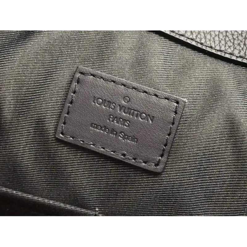 LV M57308 Louis Vuitton Tote Bag Black Grained Calf Leather