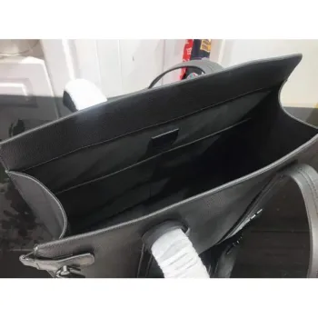 LV M57308 Louis Vuitton Tote Bag Black Grained Calf Leather