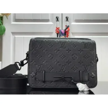 LV M57307 Louis Vuitton Steamer Messenger Bag Black