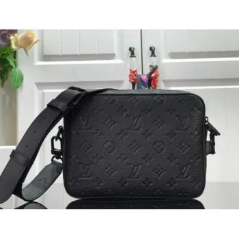 LV M57307 Louis Vuitton Steamer Messenger Bag Black