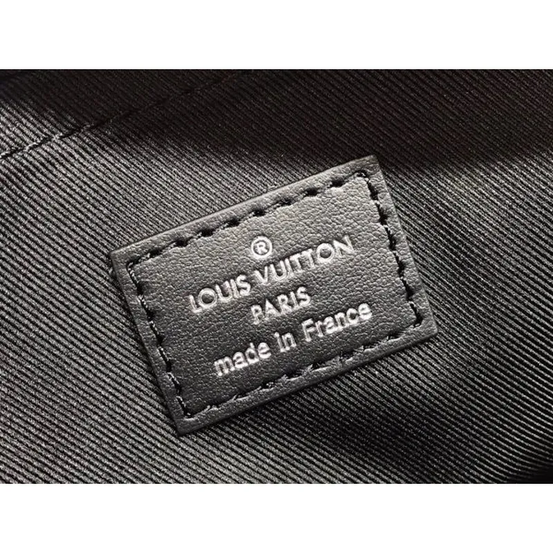 LV M57307 Louis Vuitton Steamer Messenger Bag Black